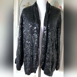 Vintage 80s Silk and Sequin jacket by Spellbound size 18/20